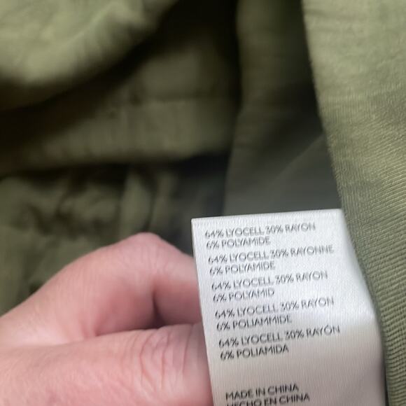 By Anthropologie Oversized Utility Jacket Moss - Picture 14 of 15